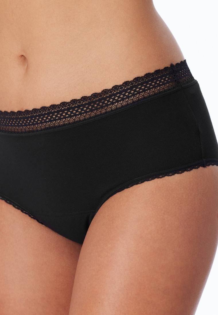 Schiesser Periodenpantys 2er-Pack Spitze schwarz - Secret Care 2025