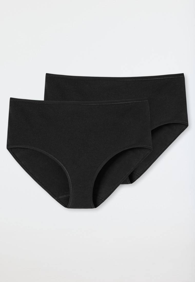 Schiesser Midi 2er-Pack Organic Cotton schwarz - 95/5 Online