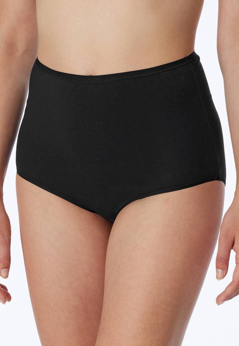 Schiesser Maxislips 2er-Pack Organic Cotton schwarz - 95/5 Auslauf