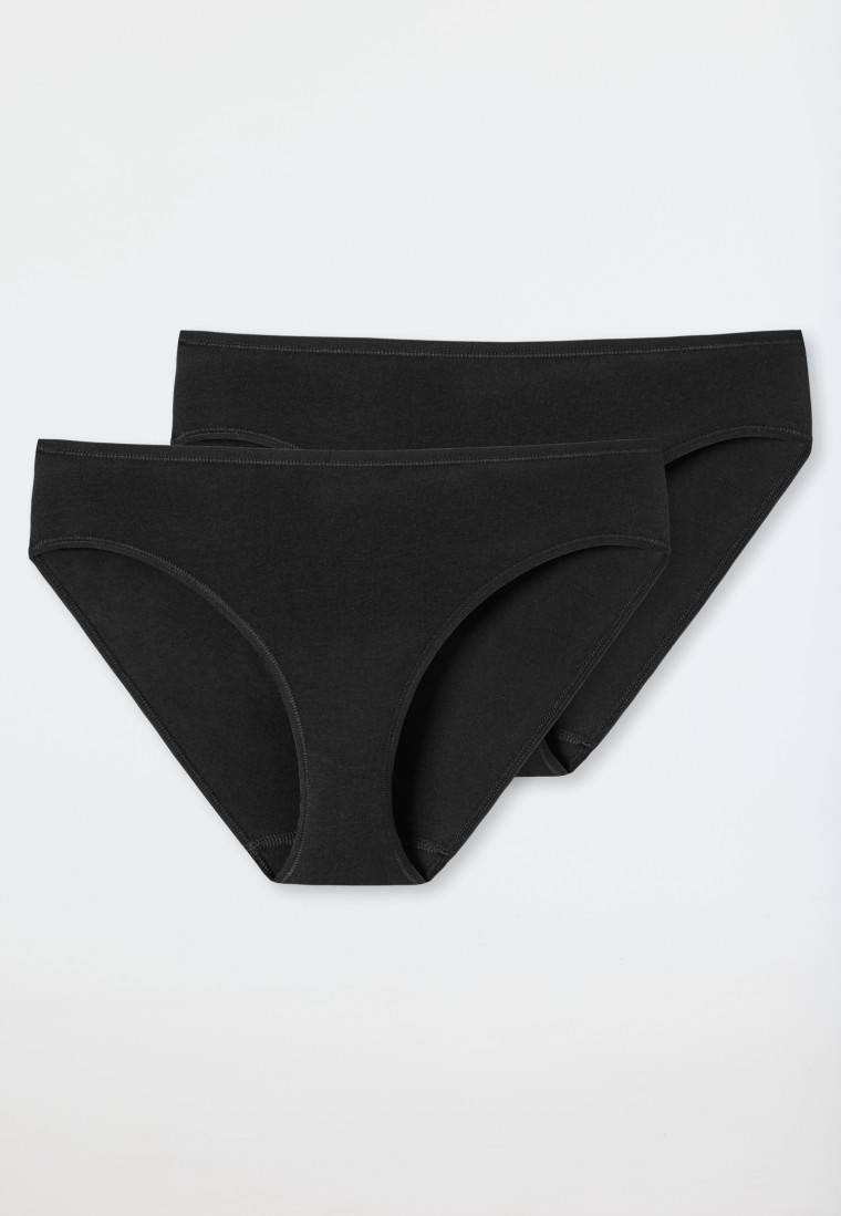 Schiesser Tai-Slips 2er-Pack Organic Cotton schwarz - 95/5 Hotsell