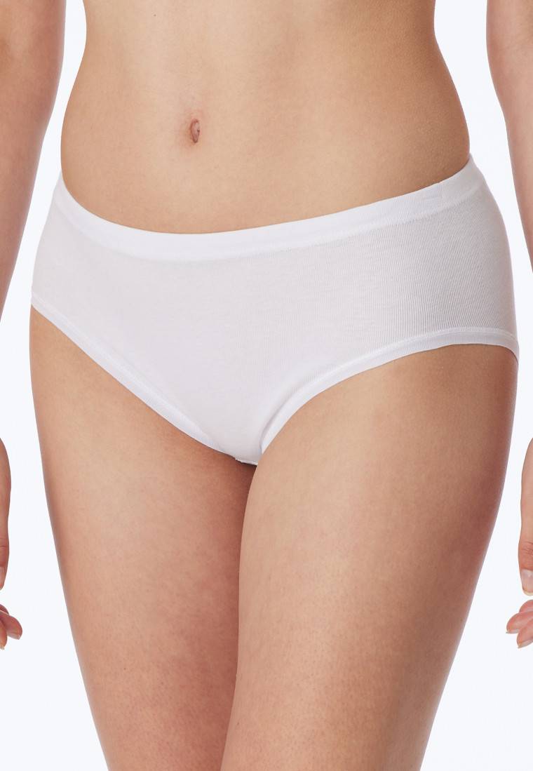 Schiesser Hüftslips 2er-Pack Feinripp weiß - Original Classics Fabrikverkauf