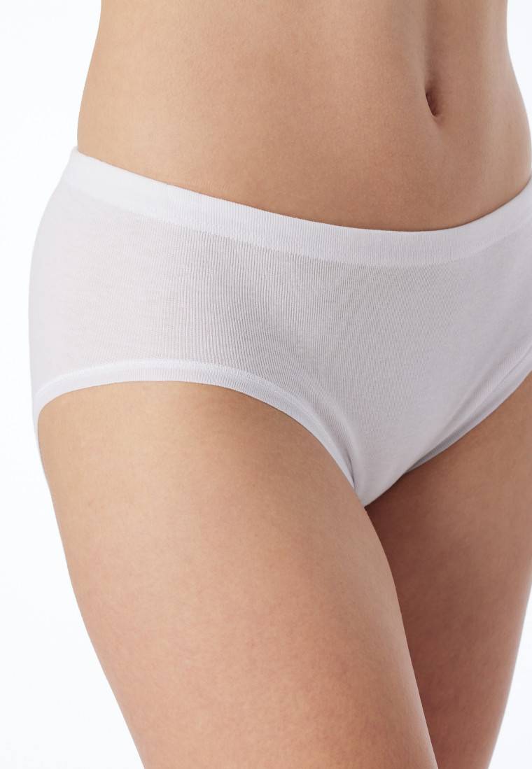 Schiesser Hüftslips 2er-Pack Feinripp weiß - Original Classics Fabrikverkauf