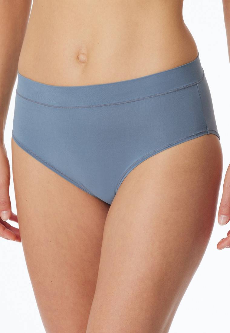 Schiesser Retro-Pants blaugrau - Unique Micro Fabrik Onlineshop
