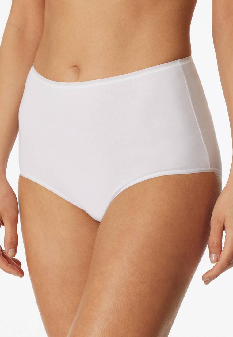 Schiesser Maxislips 2er-Pack Organic Cotton weiß - 95/5 Fabrikpreis