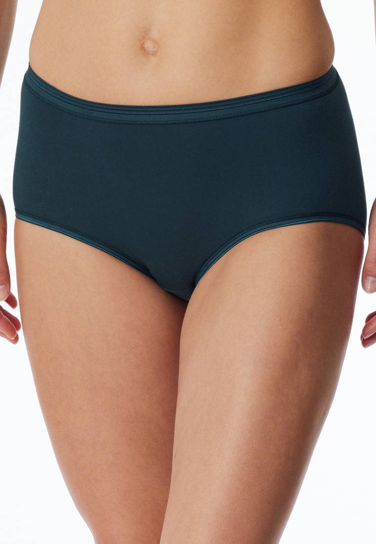 Schiesser Midi-Slip Feinripp dunkelblau - Luxury Begrenztes Angebot