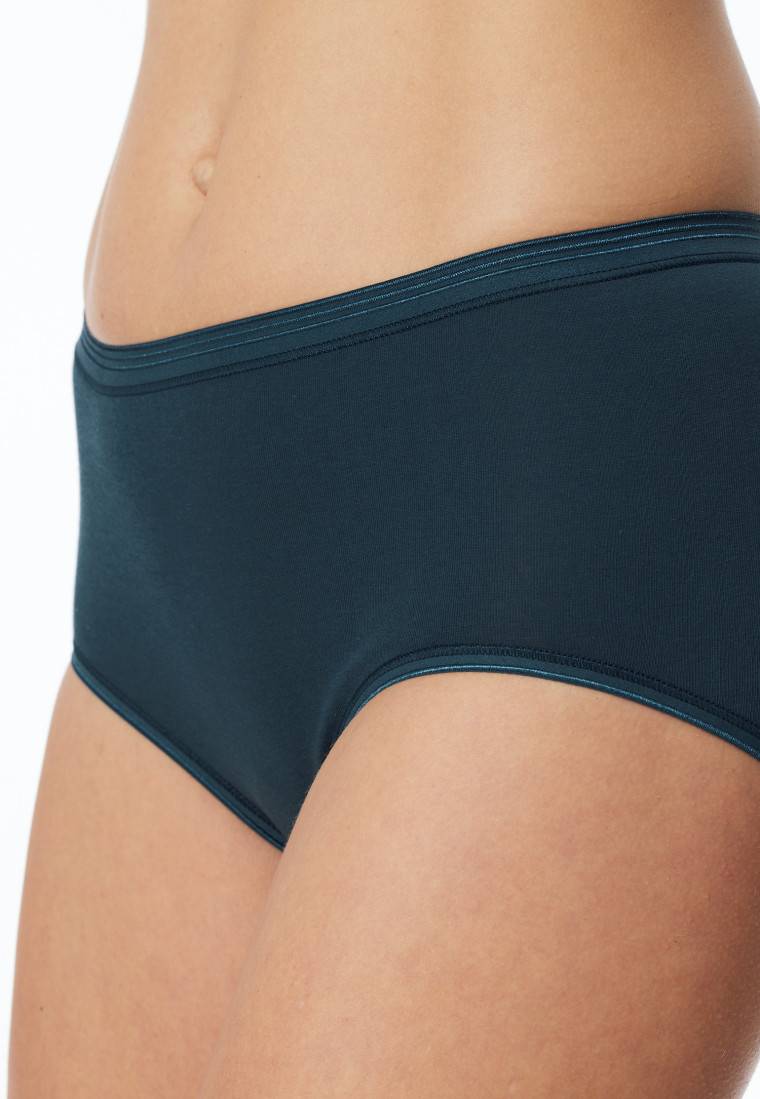 Schiesser Midi-Slip Feinripp dunkelblau - Luxury Begrenztes Angebot