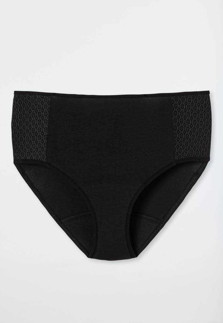 Schiesser Perioden-Panty Spitze schwarz - Secret Care Valentinstagsangebot