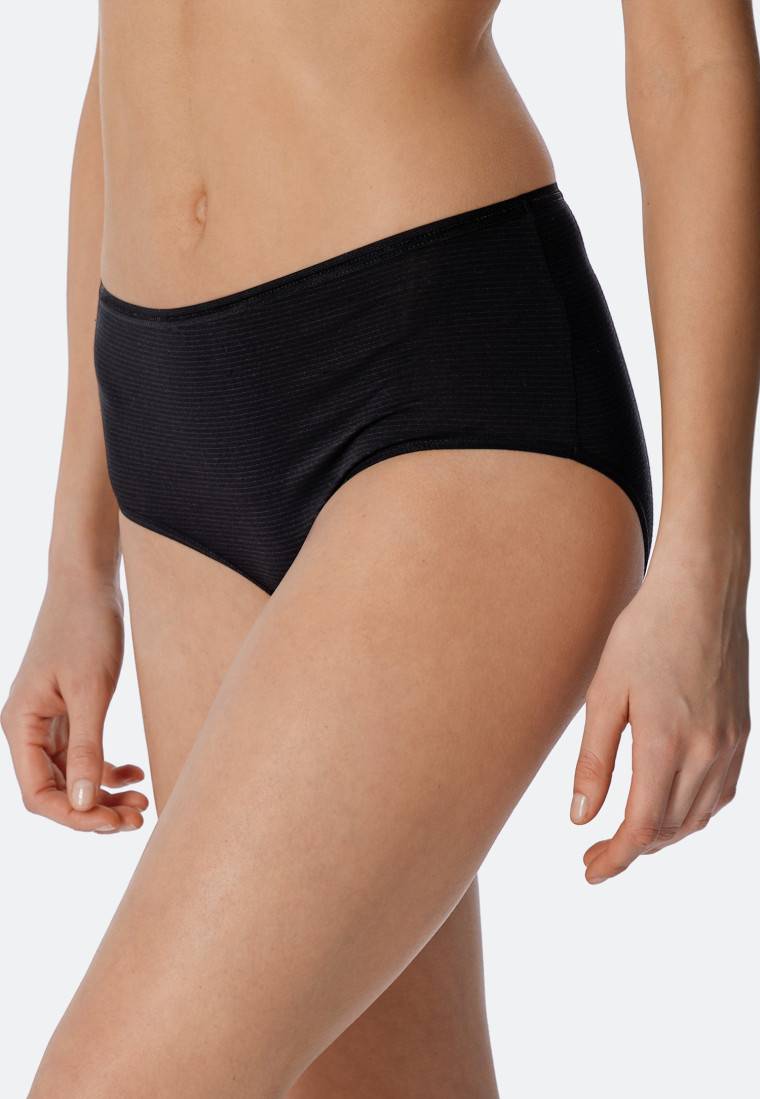 Schiesser Midi-Slips 2er-Pack schwarz - Modal Essentials Jubiläumsangebot