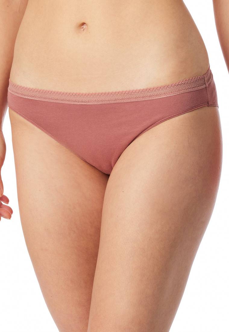 Schiesser Rio-Slips 2er-Pack Spitze terracotta/sand - Cotton Lace Top Angebot