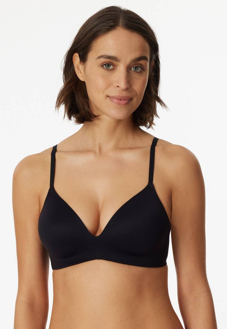 Schiesser BH ohne Bügel gepadded schwarz - Invisible Soft Bestseller