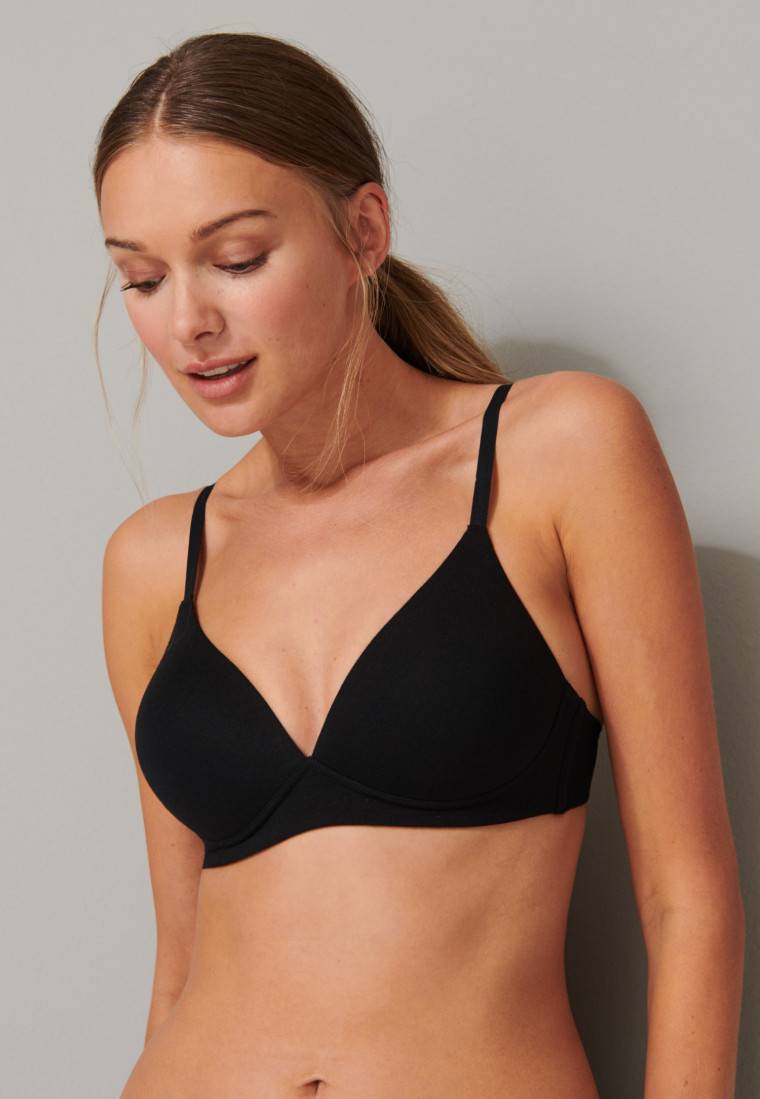 Schiesser Soft BH Organic Cotton mit Schale schwarz - 95/5 Riesige Ersparnisse