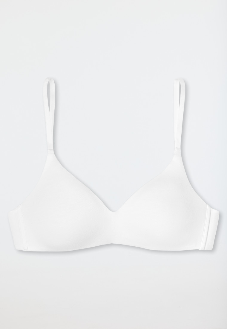 Schiesser Soft BH Organic Cotton gepaddet ohne Bügel weiß - 95/5 Super Sparpreis