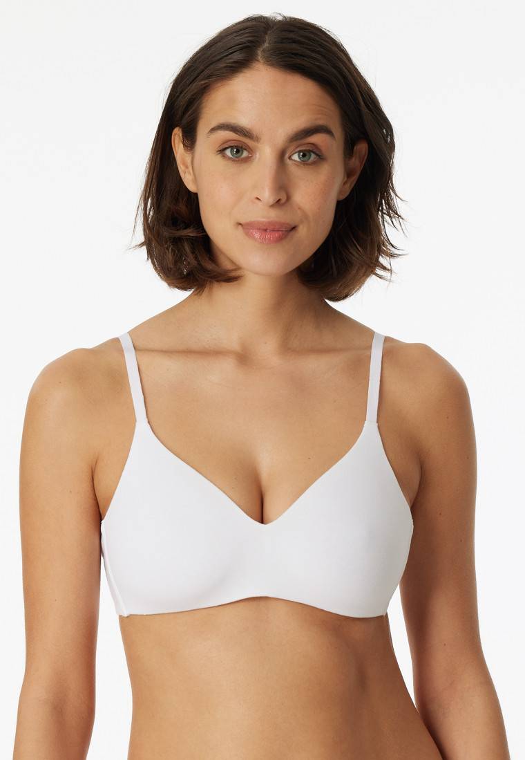 Schiesser Soft BH Organic Cotton gepaddet ohne Bügel weiß - 95/5 Super Sparpreis
