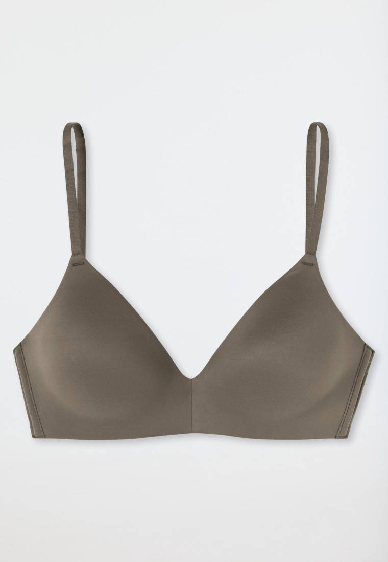 Schiesser Soft-BH gepadded ohne Bügel taupe - Invisible Soft Letzte 2 Tage
