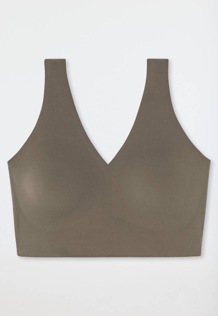 Schiesser Bustier Mikrofaser herausnehmbare Pads taupe - Invisible Soft Zeitbegrenzte Promotion