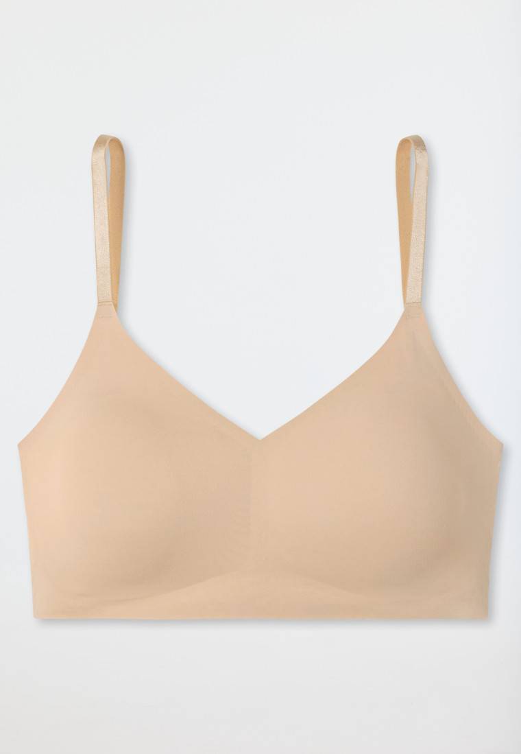 Schiesser Bustier Microfaser herausnehmbare Pads sand - Invisible Soft Bis zu 50% Rabatt