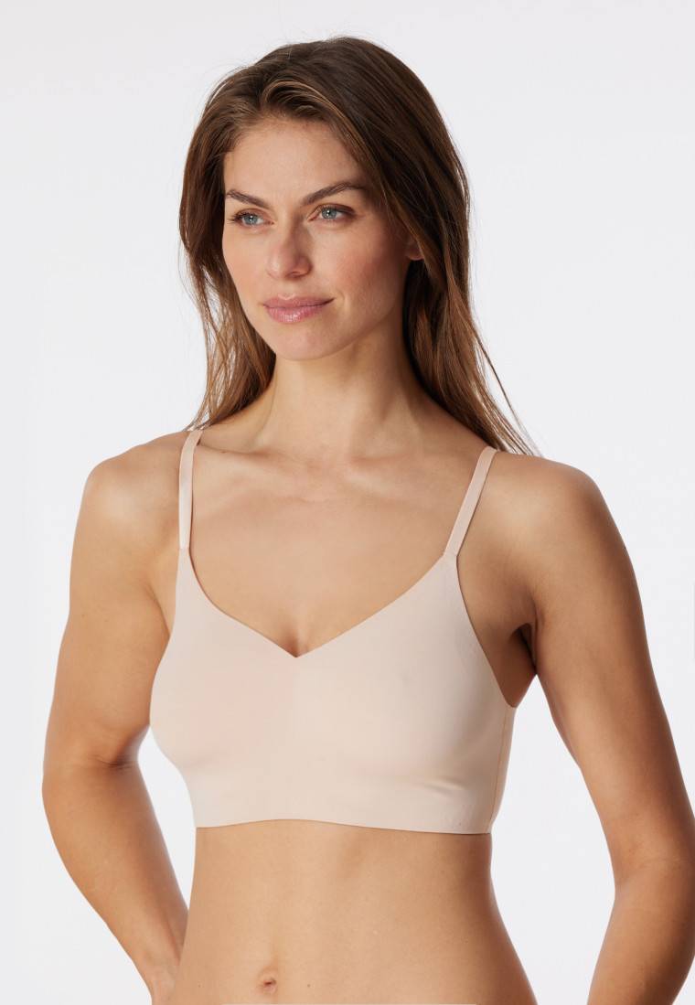 Schiesser Bustier Microfaser herausnehmbare Pads sand - Invisible Soft Bis zu 50% Rabatt