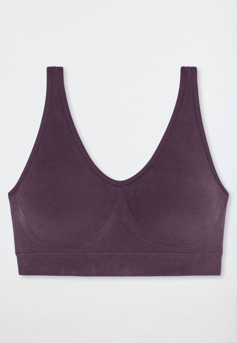 Schiesser Bustier seamless herausnehmbare Pads pflaume - Classic Seamless Bis zu 60% Rabatt