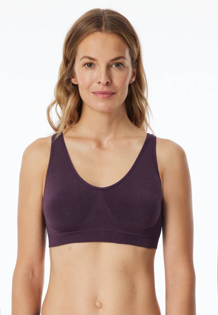 Schiesser Bustier seamless herausnehmbare Pads pflaume - Classic Seamless Bis zu 60% Rabatt