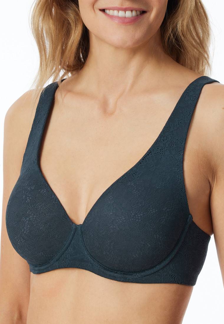 Schiesser Bügel-BH mit Spacer-Futter dunkelblau - Air Sonderangebot der Fabrik
