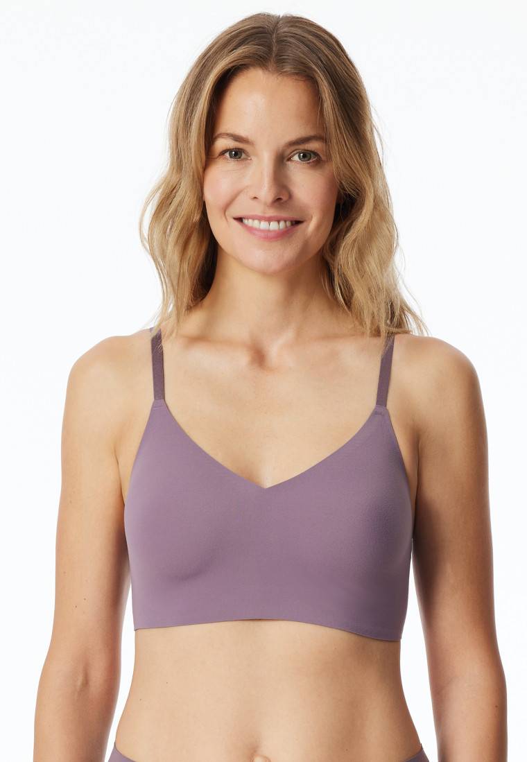 Schiesser Bustier Mikrofaser herausnehmbare Pads malve - Invisible Soft Bis zu 55% Rabatt