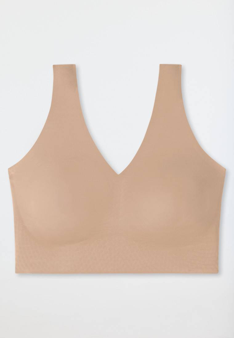 Schiesser Bustier Microfaser herausnehmbare Pads maple - Invisible Soft Nur noch ein Tag übrig