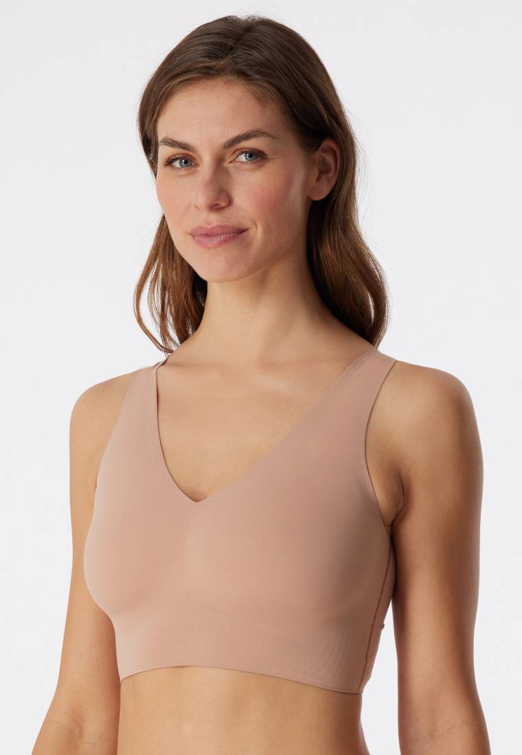 Schiesser Bustier Microfaser herausnehmbare Pads maple - Invisible Soft Nur noch ein Tag übrig
