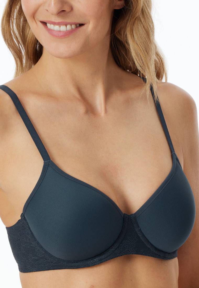 Schiesser BH mit Spacer-Schale dunkelblau - Air Super Rabatt