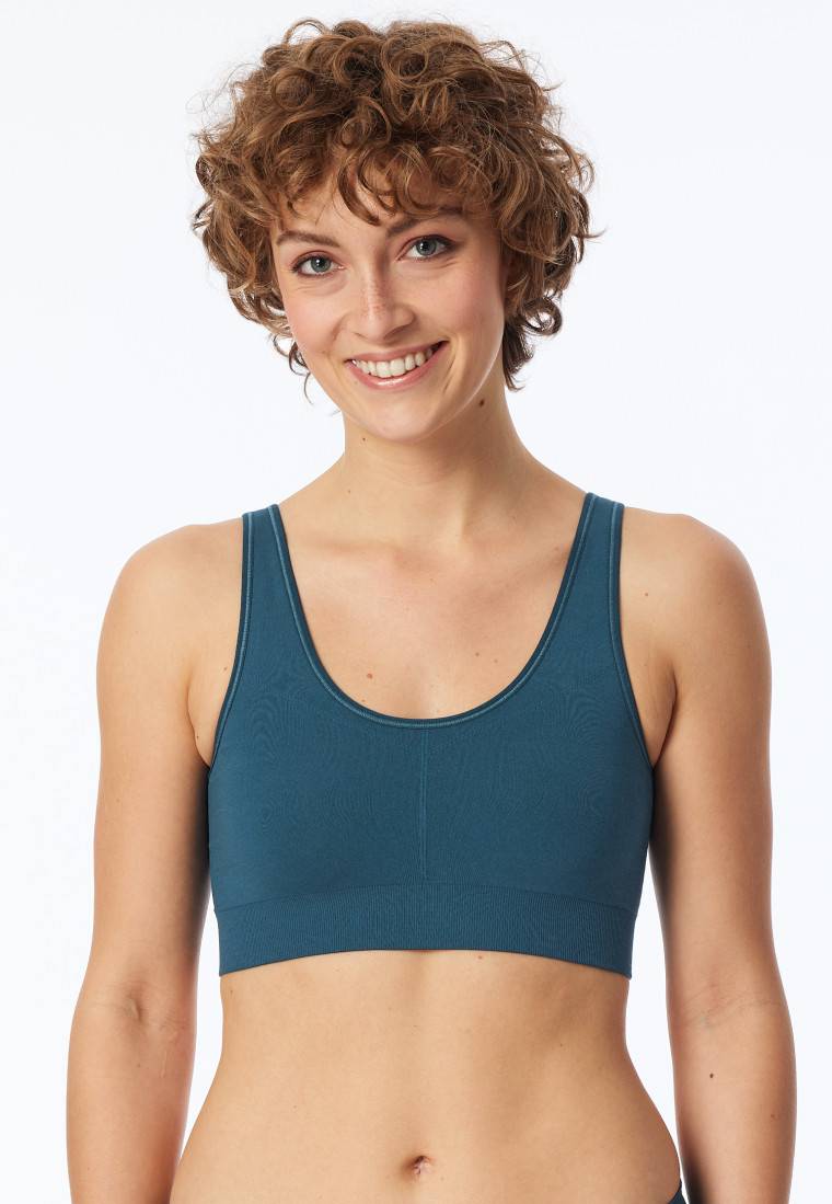 Schiesser Bustier wendbar petrol - Casual Seamless Riesige Rabatte