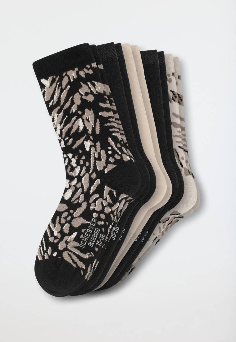 Schiesser Damensocken 5er-Pack stay fresh uni/gemustert mehfarbig - Bluebird 2025