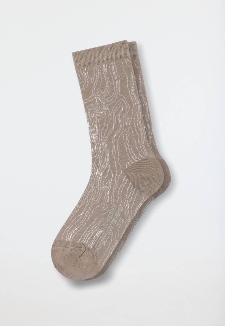 Schiesser Damensocken gemustert sahara - selected! premium Günstiger Verkauf