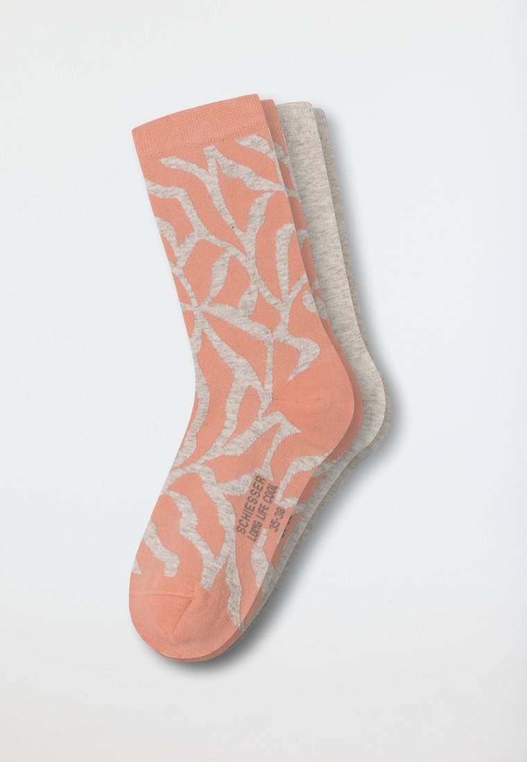 Schiesser Damensocken 2er-Pack unifarben/gemustert mehrfarbig - Long Life Cool Meist gekauft
