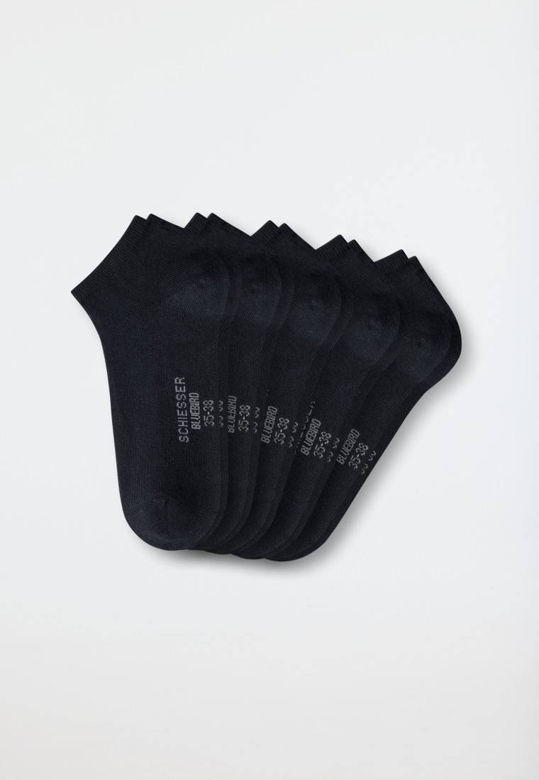 Schiesser Damensneaker Fünferpack Stay Fresh schwarz - Bluebird Flash Sale