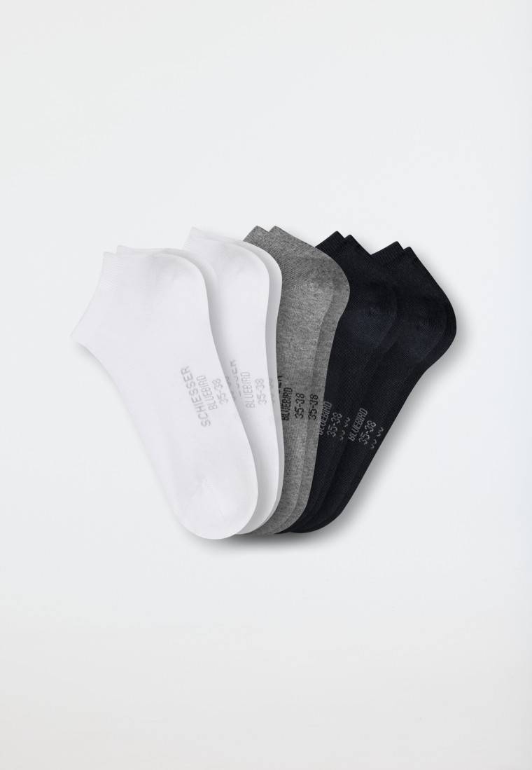 Schiesser Damensneaker Fünferpack Stay Fresh mehrfarbig - Bluebird Preisnachlass