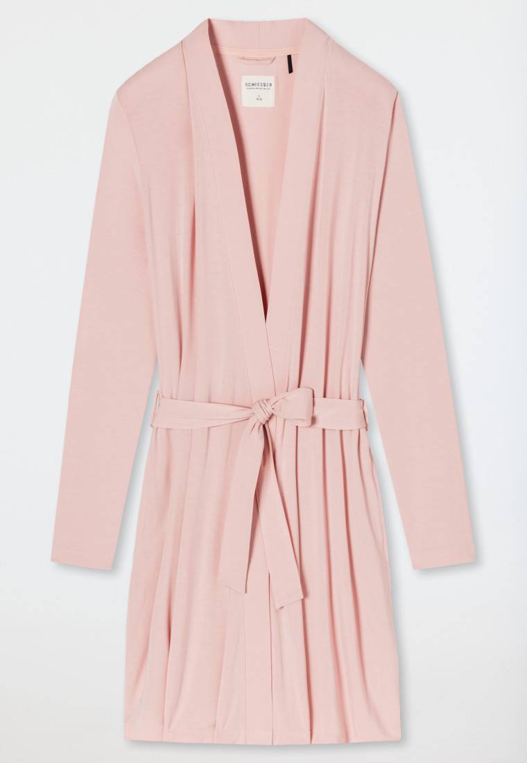Schiesser Morgenmantel Modal rosé- Essentials Blitzangebot