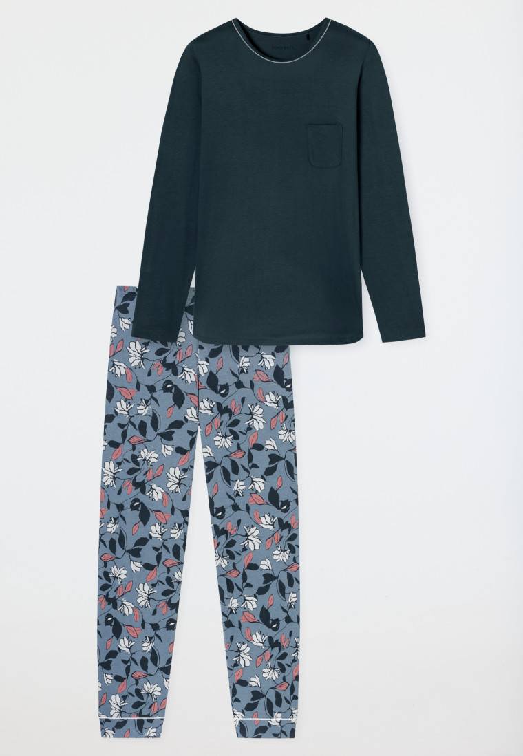 Schiesser Schlafanzug lang multicolor - Comfort Nightwear Begrenzte Freigabe