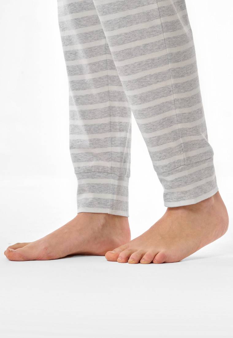 Schiesser Schlafanzug lang silbergrau meliert - Casual Essentials Discount Store für neue Produkte