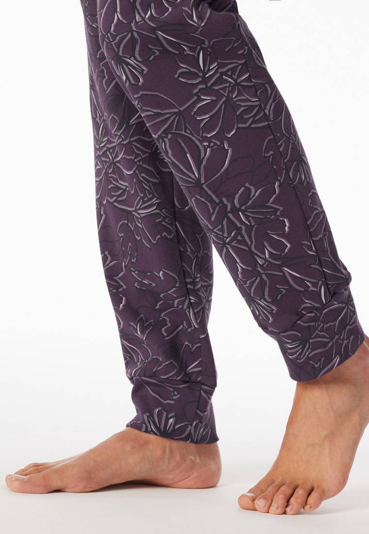 Schiesser Schlafanzug lang multicolor bedruckt - Comfort Interlock Auslauf