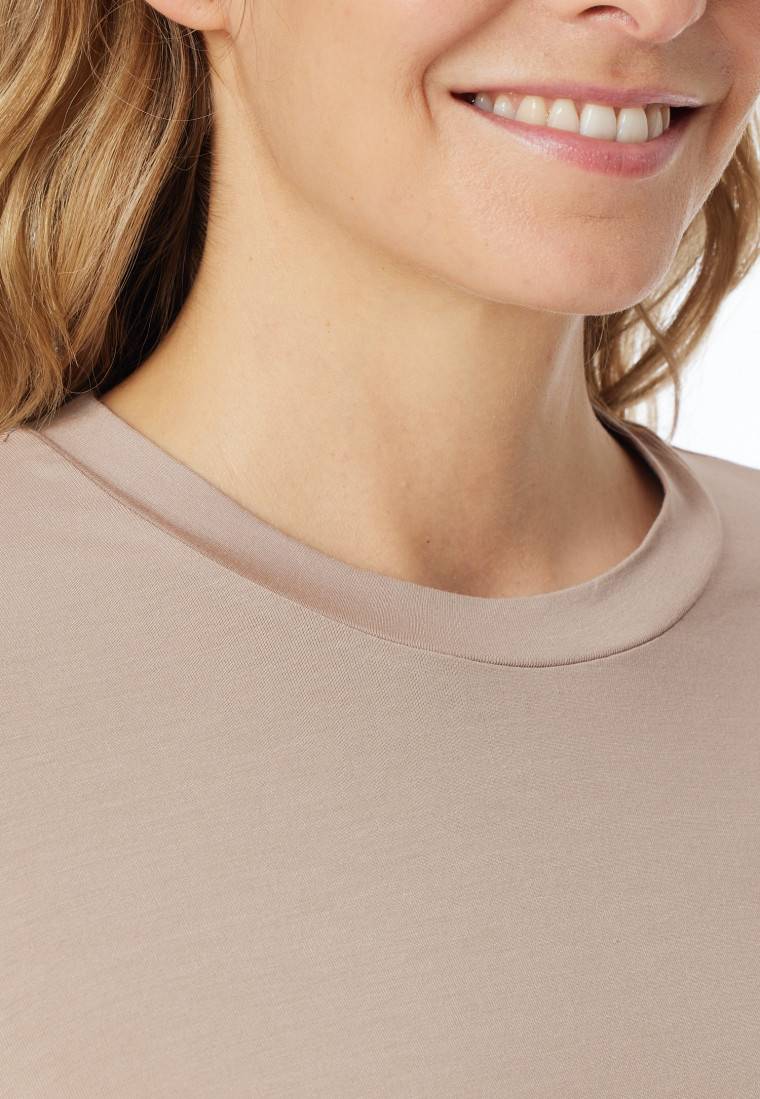 Schiesser Schlafanzug lang natur bedruckt - selected! premium Schlussverkauf