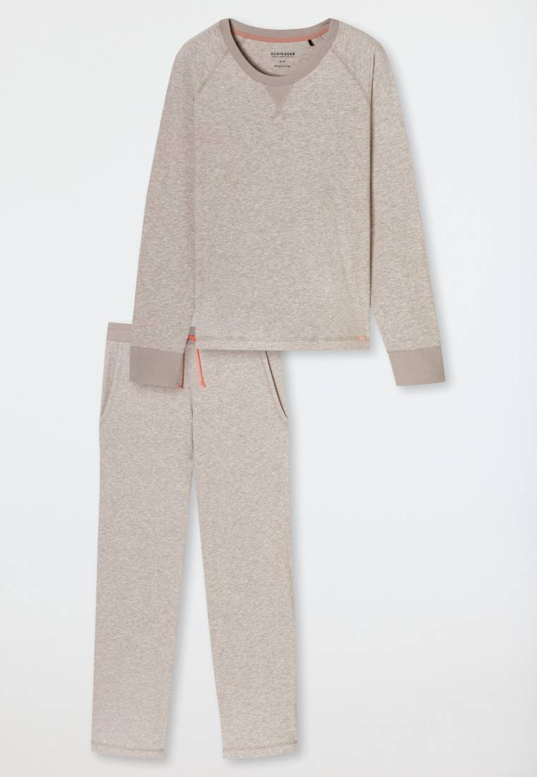 Schiesser Schlafanzug lang natur - Casual Nightwear Fabrikverkauf