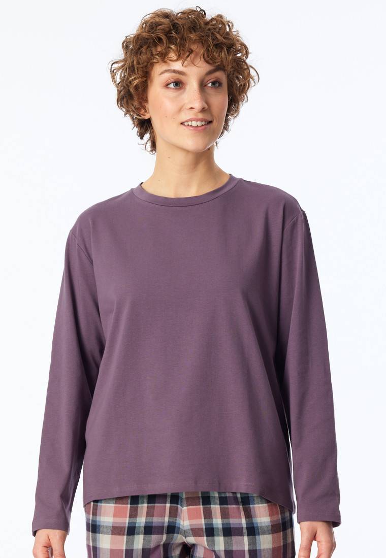 Schiesser Shirt langarm rundhals malve - Mix+Relax Lagerräumung