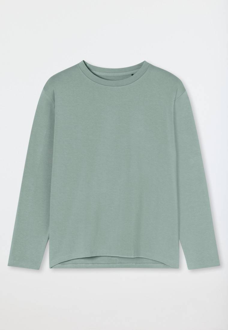 Schiesser Shirt langarm rundhals linde - Mix+Relax Zeitlich begrenztes Angebot