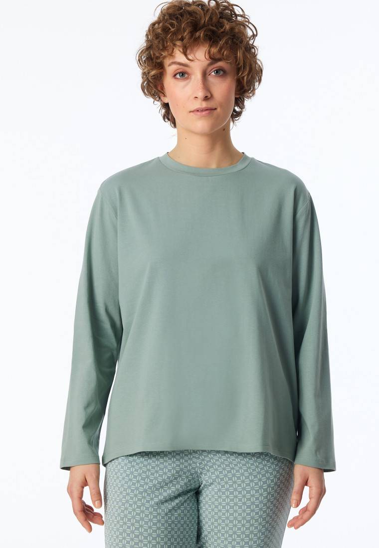 Schiesser Shirt langarm rundhals linde - Mix+Relax Zeitlich begrenztes Angebot
