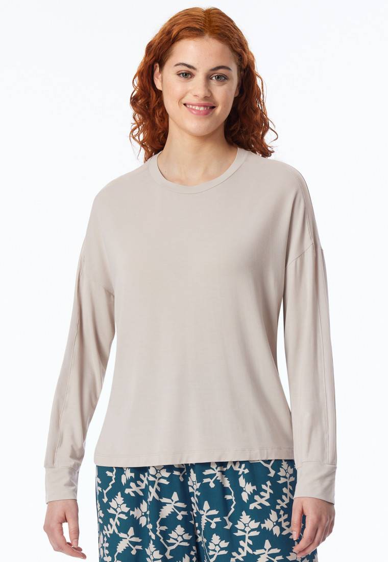 Schiesser Shirt langarm beige - Mix+Relax Blitzangebot