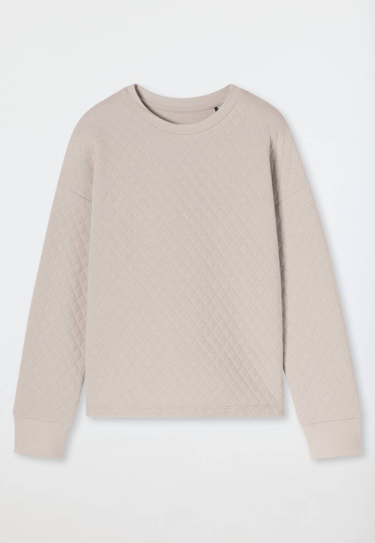 Schiesser Sweatshirt Jersey-Quiltstoff und Sweatware beige - Mix+Relax Neuheiten