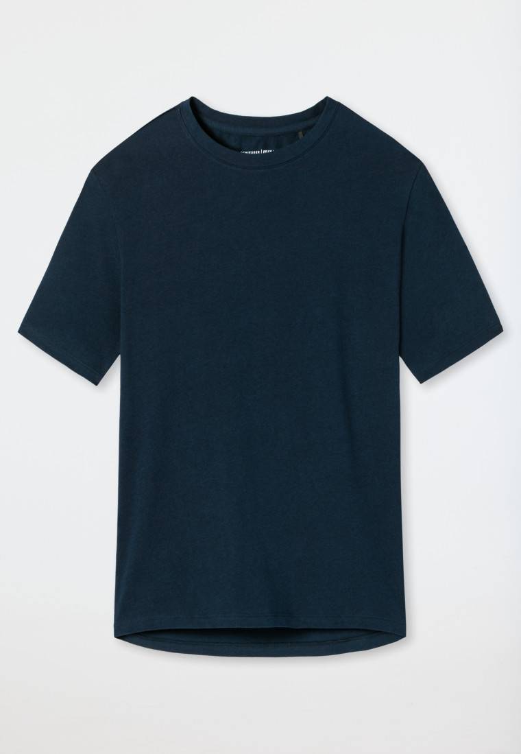 Schiesser Shirt kurzarm dunkelblau - Mix+Relax Sonderangebote