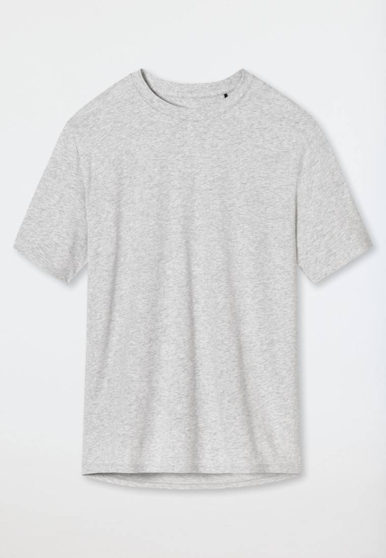 Schiesser Shirt kurzarm grau meliert - Mix+Relax Riesige Ersparnisse