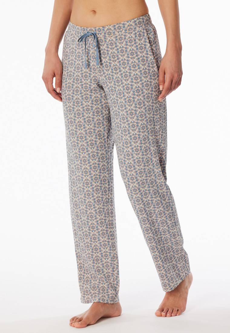 Schiesser Hose lang Blümchen multicolor gemustert - Mix+Relax Begrenzte Freigabe