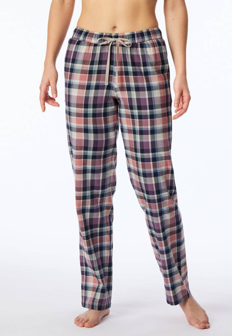 Schiesser Hose lang Flanell Organic Cotton Karos multicolor - Mix+Relax Letzte 3 Tage