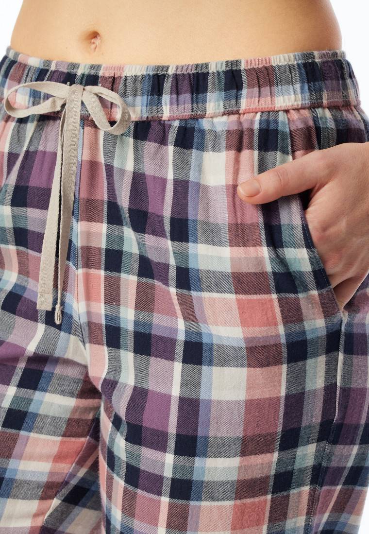 Schiesser Hose lang Flanell Organic Cotton Karos multicolor - Mix+Relax Letzte 3 Tage